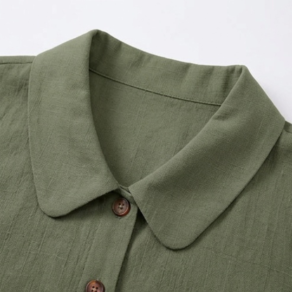 Carinda | Sleeveless Collared Button-Up Blouse in product view 6