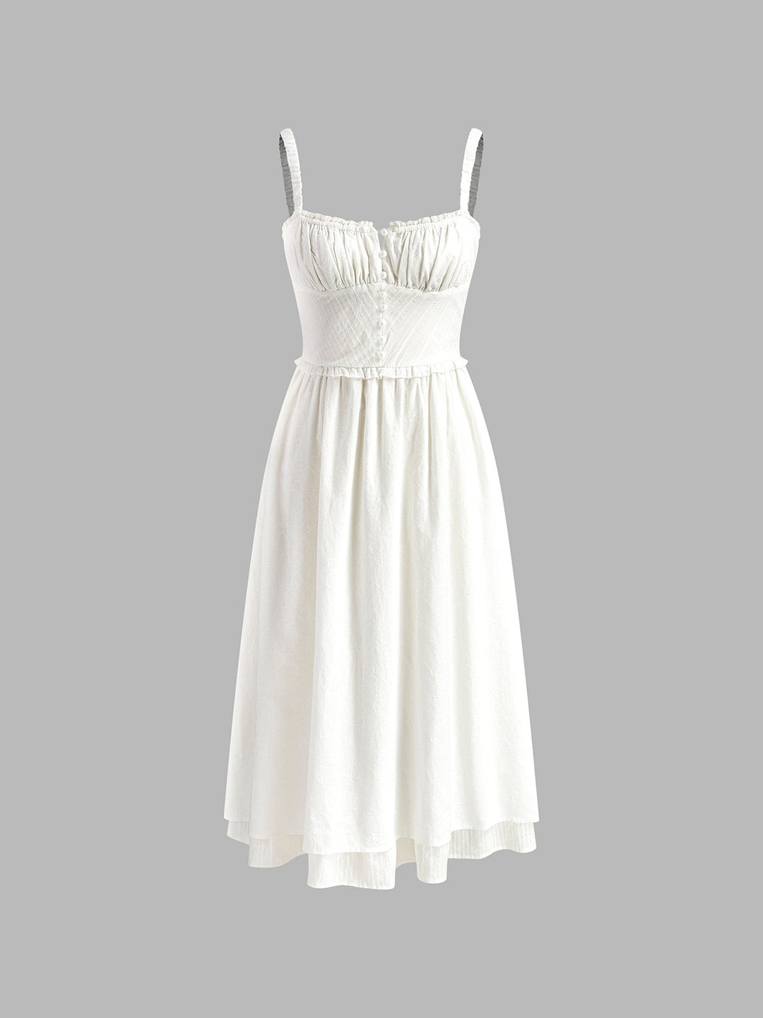 Jessamine | Sleeveless Ruffle Hem Cami Midi Dress - product image 6