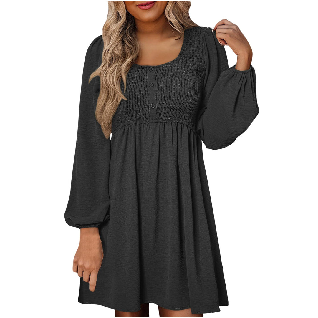 Perrine | Smocked Square Neck Puff Sleeve Mini Dress - product image 3