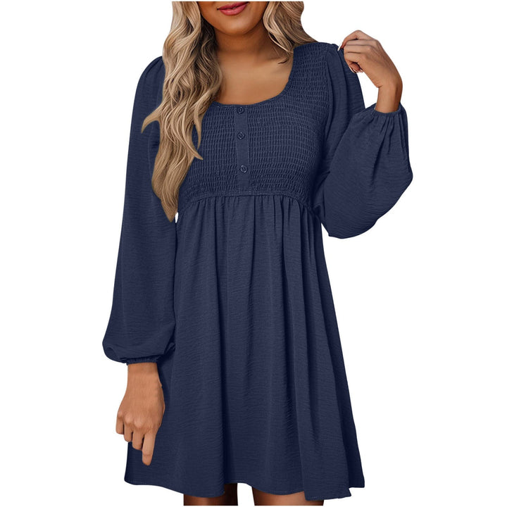 Perrine | Smocked Square Neck Puff Sleeve Mini Dress - product image 5