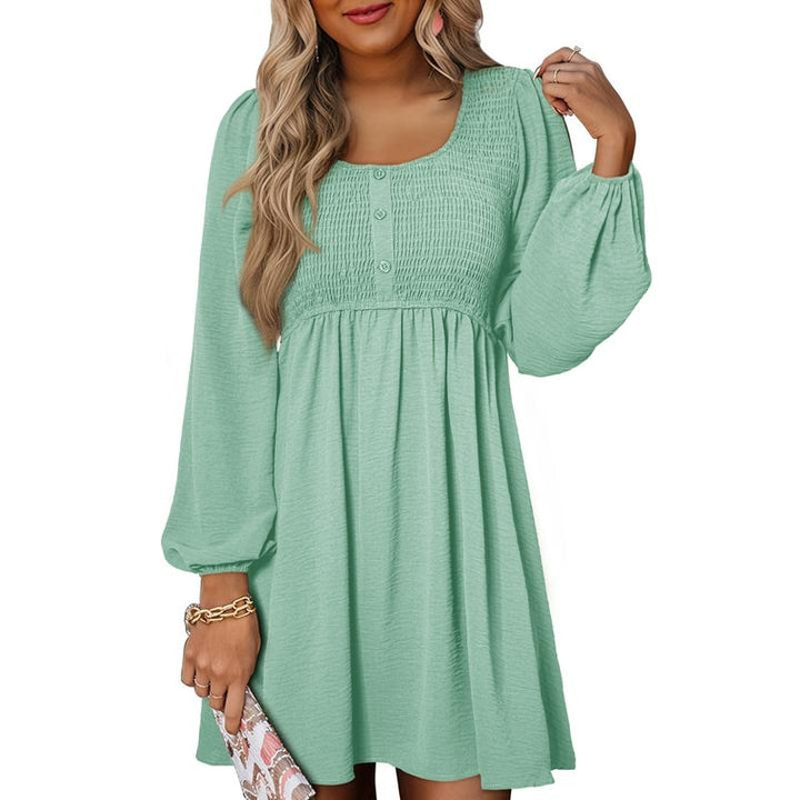 Perrine | Smocked Square Neck Puff Sleeve Mini Dress - product image 8