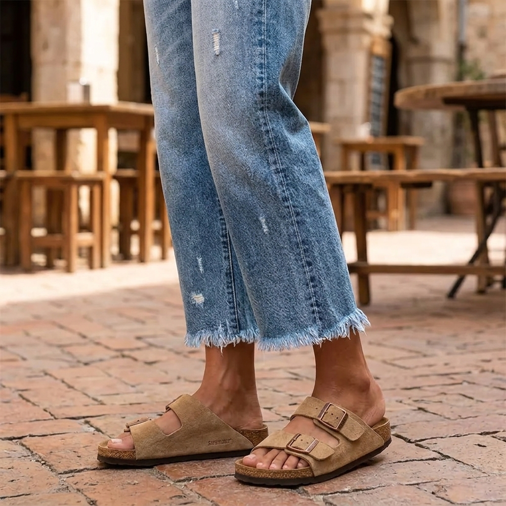 Renata | Straight Leg Cropped Raw Hem Jeans in product view 6