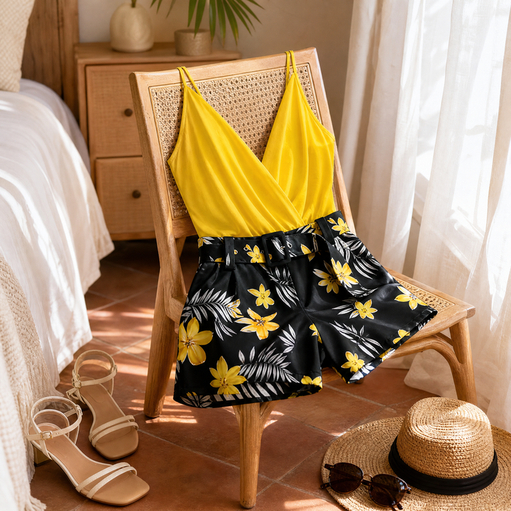 Tivaine | Two-Piece Floral Shorts Set in product view 5