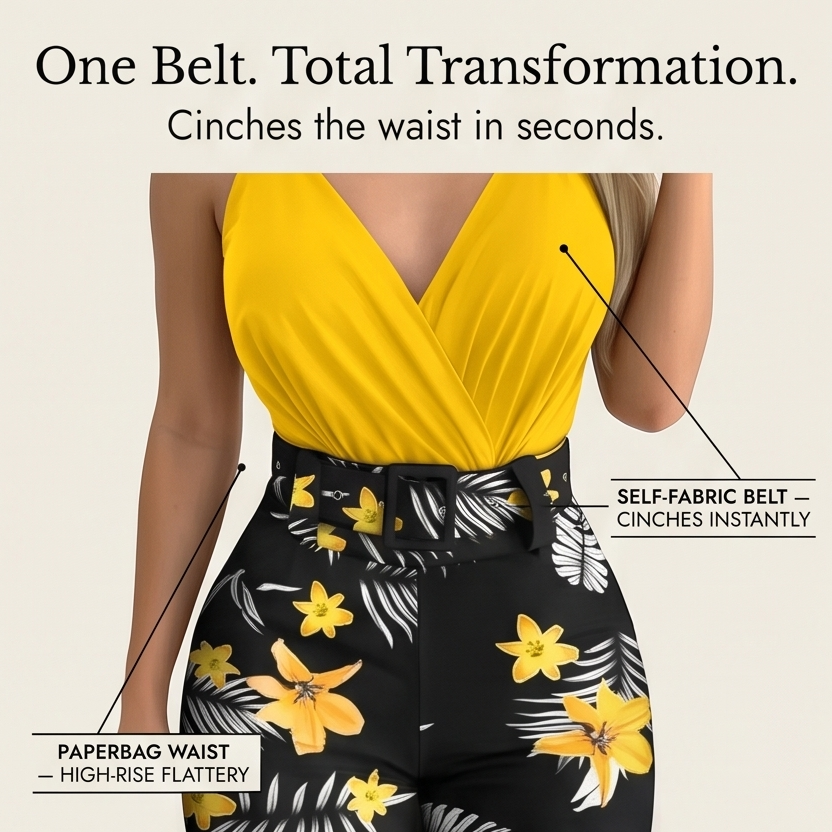 Tivaine | Two-Piece Floral Shorts Set in product view 6