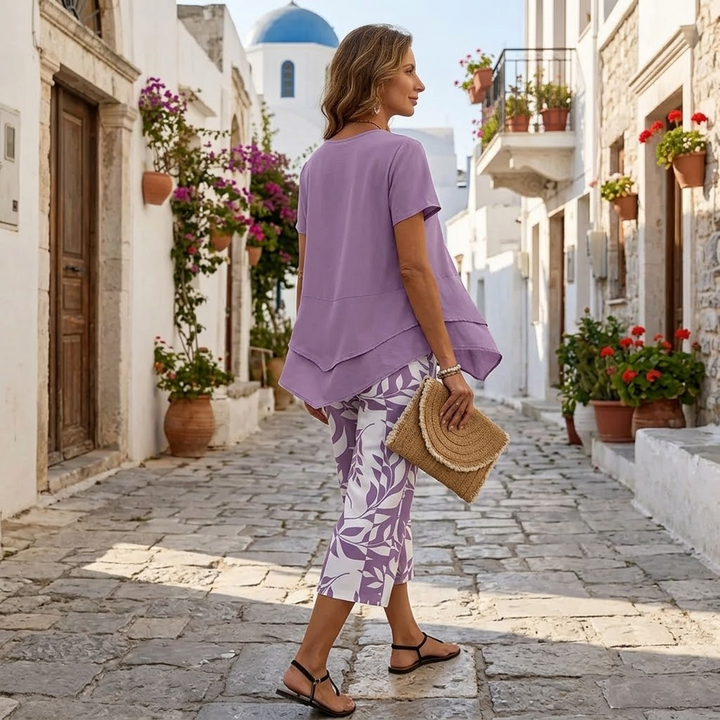 Merewyn | Two-Piece Tunic and Wide Leg Pants Set in product view 4