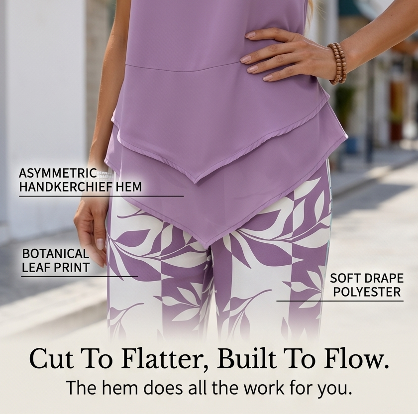 Merewyn | Two-Piece Tunic and Wide Leg Pants Set in product view 7