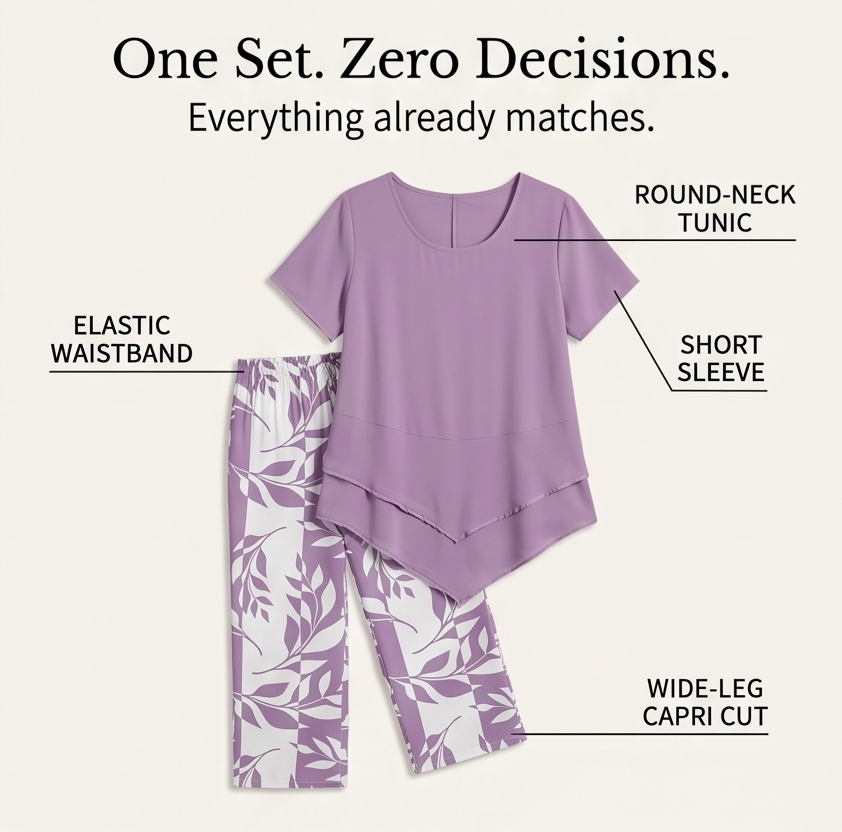 Merewyn | Two-Piece Tunic and Wide Leg Pants Set in product view 8