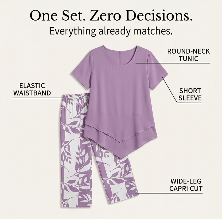 Merewyn | Two-Piece Tunic and Wide Leg Pants Set in product view 8