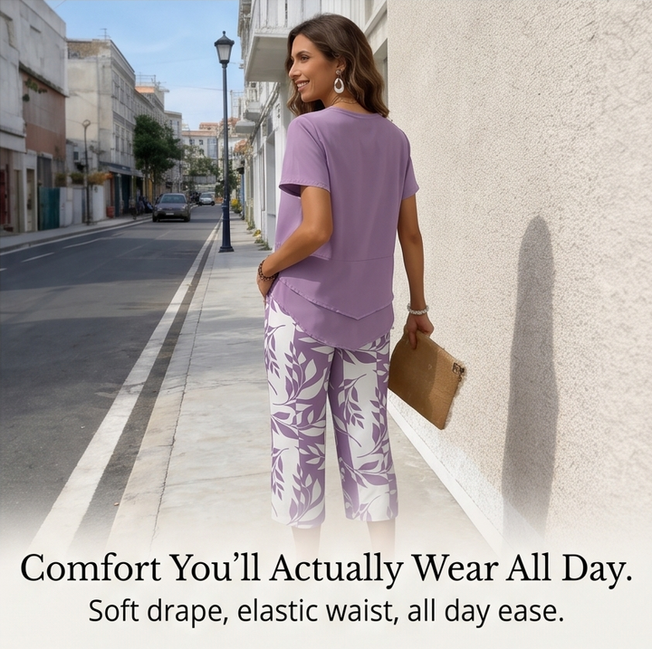Merewyn | Two-Piece Tunic and Wide Leg Pants Set in product view 10