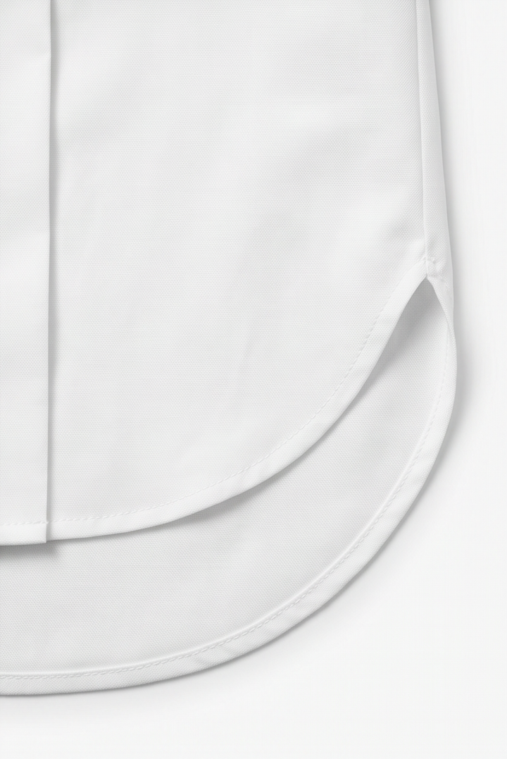 Brennie | White Oversized Button-Down Blouse in product view 9