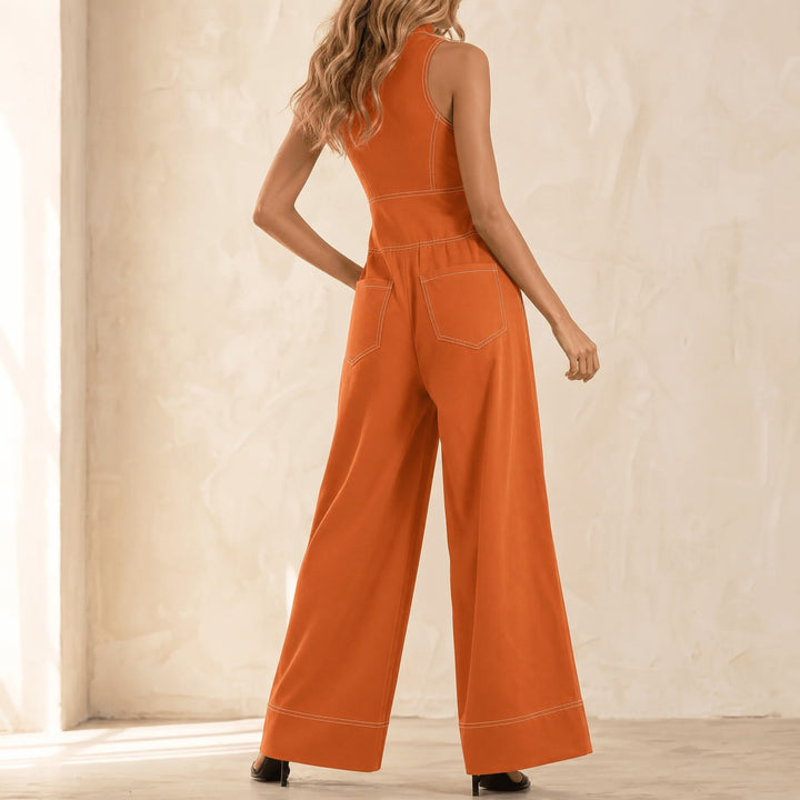 Lorelei | Wide Leg Halter Jumpsuit in product view 13