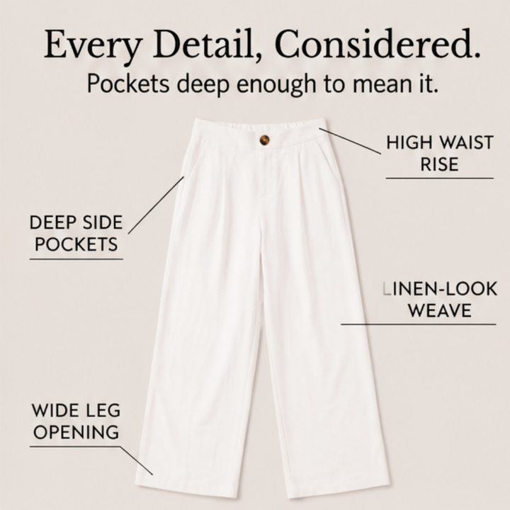 Cavendish | Wide Leg High Waist Trousers in product view 6
