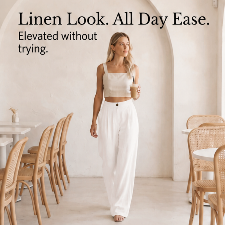 Cavendish | Wide Leg High Waist Trousers in product view 7