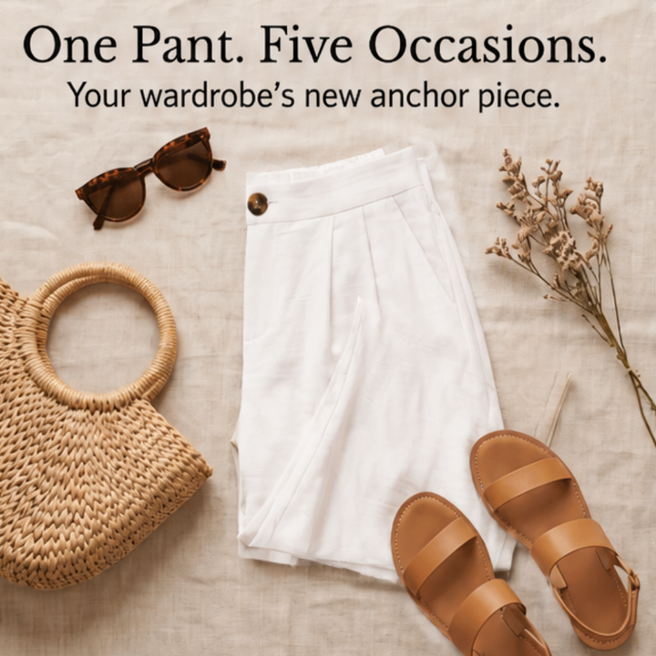 Cavendish | Wide Leg High Waist Trousers in product view 10