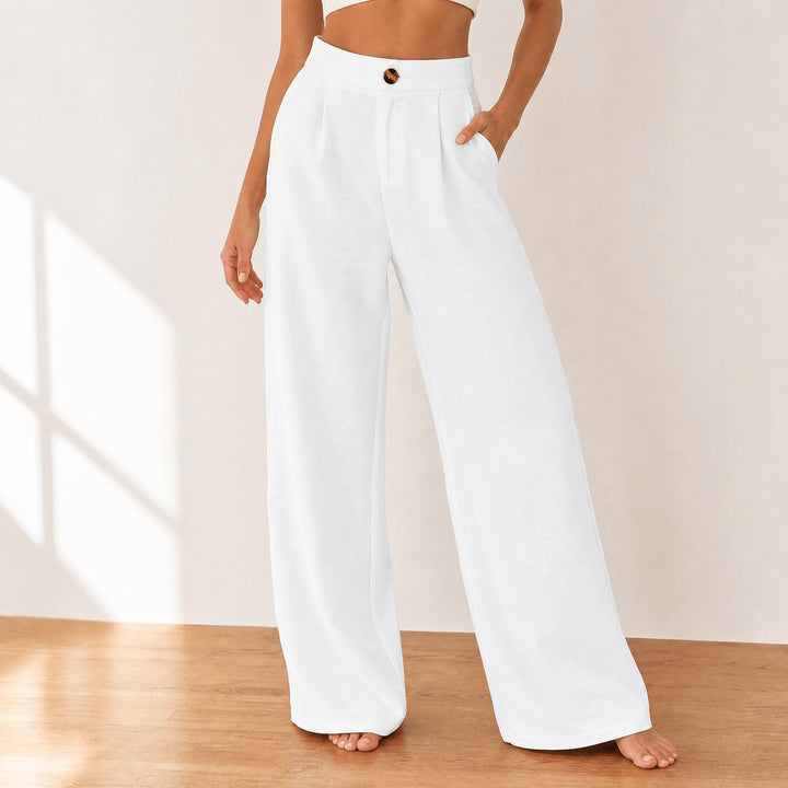 Cavendish | Wide Leg High Waist Trousers in product view 11