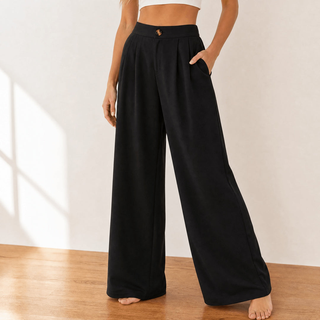 Cavendish | Wide Leg High Waist Trousers in product view 12