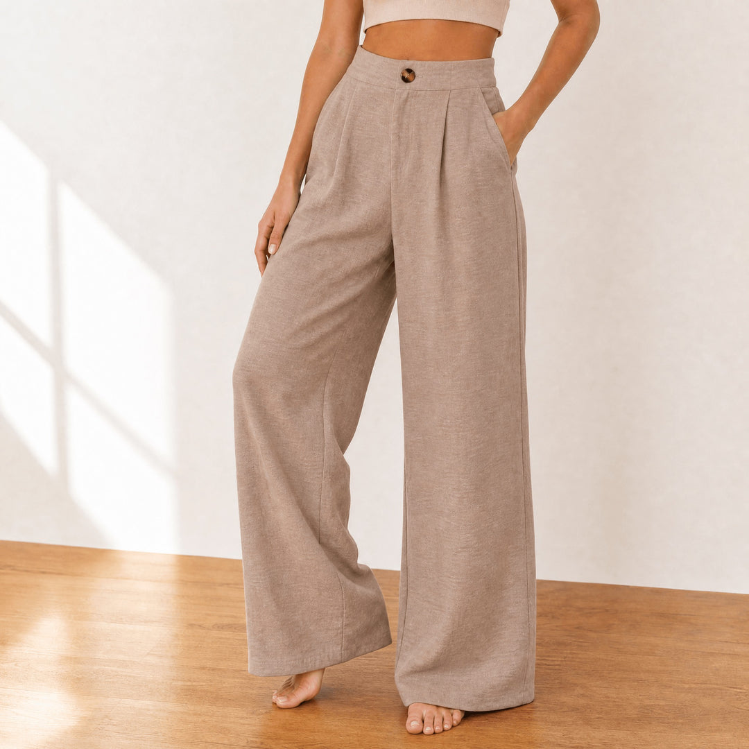 Cavendish | Wide Leg High Waist Trousers in product view 13