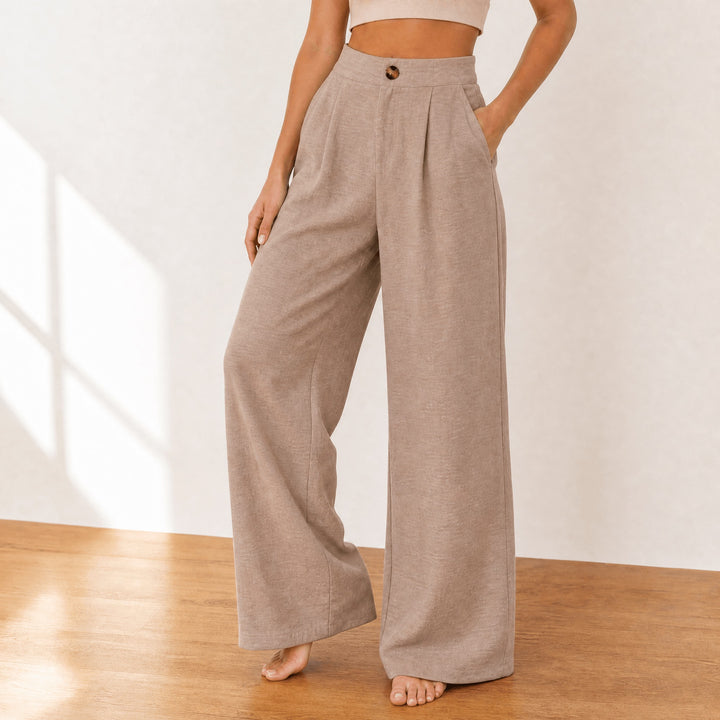 Cavendish | Wide Leg High Waist Trousers in product view 13