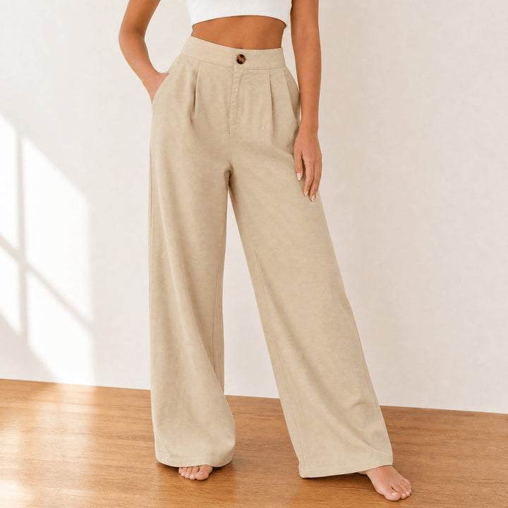 Cavendish | Wide Leg High Waist Trousers in product view 14