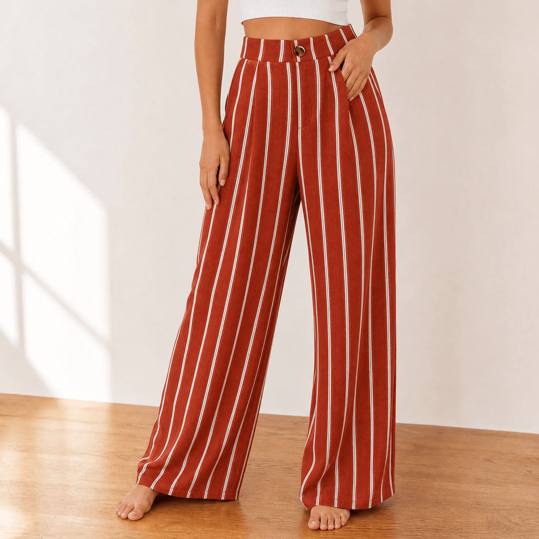 Cavendish | Wide Leg High Waist Trousers in product view 15