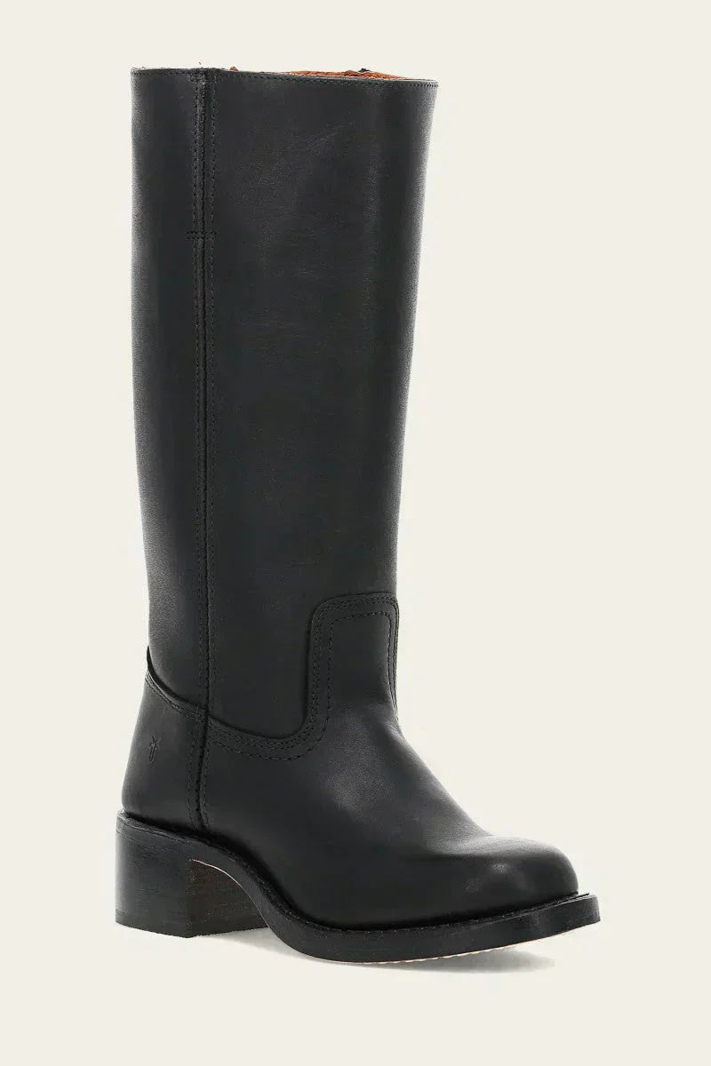 Zoe | Knee-High Leather Block-Heel Boots