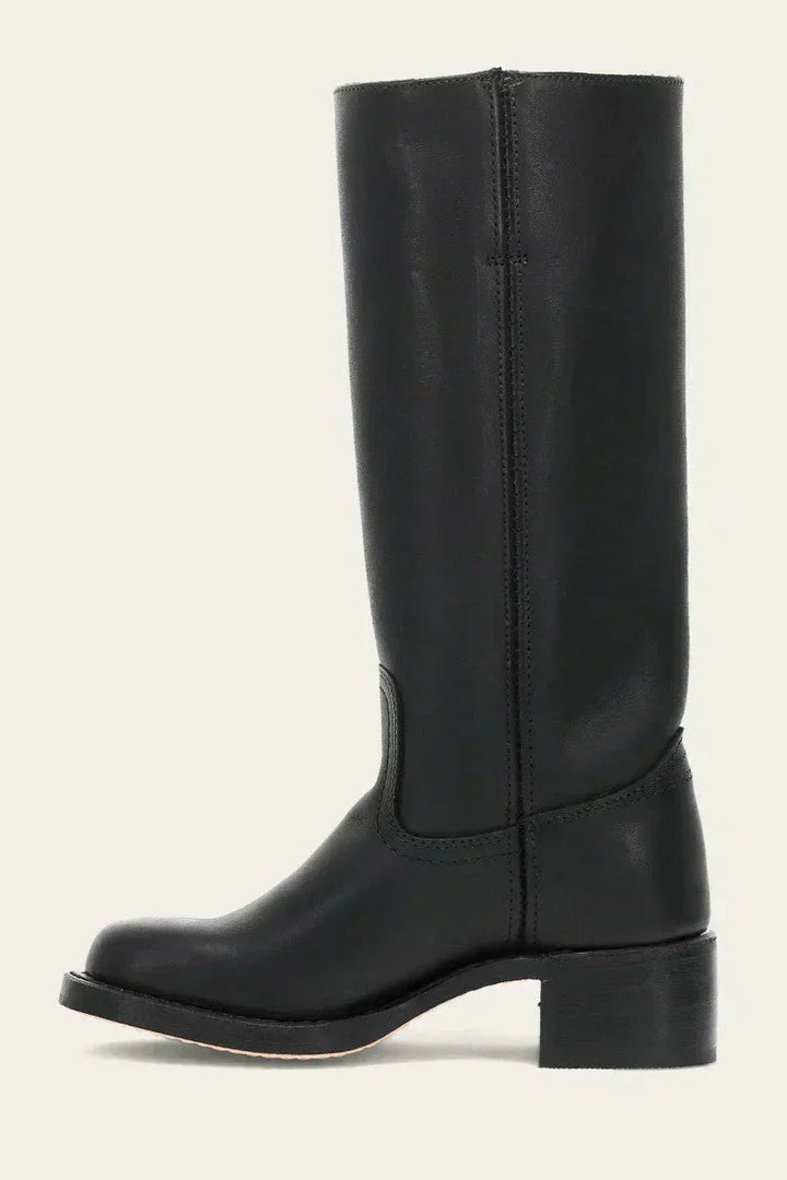 Zoe | Knee-High Leather Block-Heel Boots
