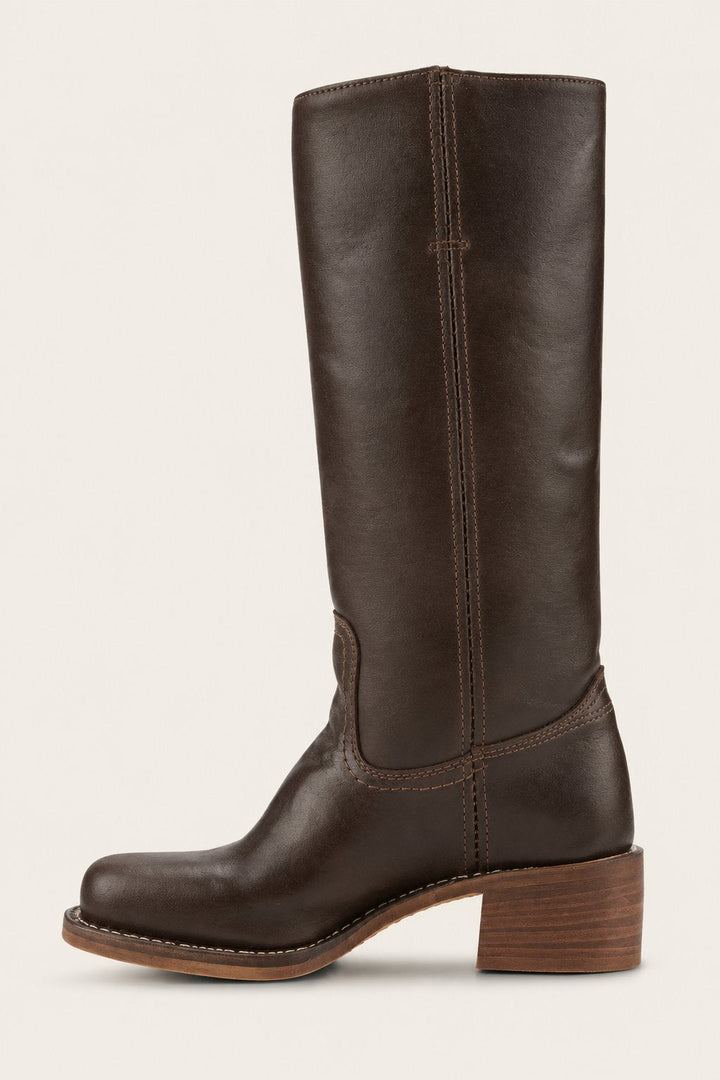 Zoe | Knee-High Leather Block-Heel Boots
