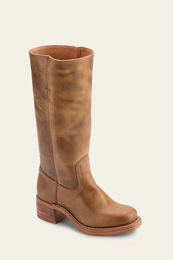 Zoe | Knee-High Leather Block-Heel Boots